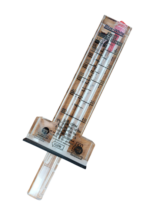 FLOWMETER, BLUE-WHITE 2 "