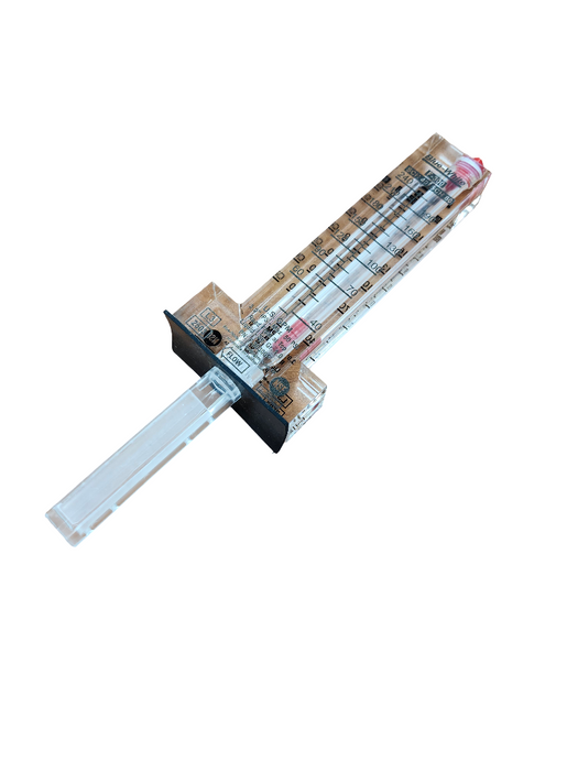 FLOWMETER, BLUE-WHITE 3"