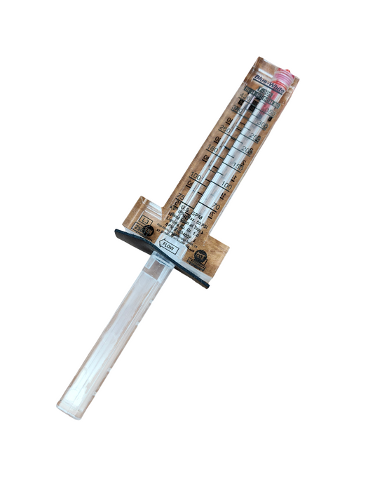 FLOWMETER, BLUE-WHITE 4"