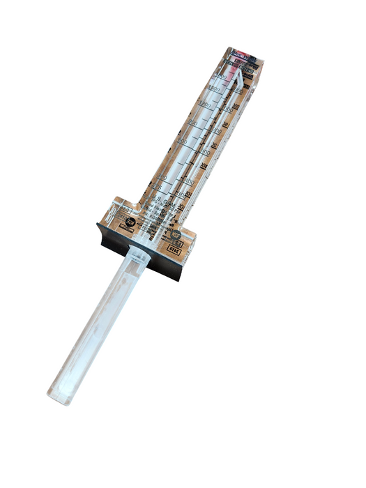 FLOWMETER, BLUE-WHITE 8"