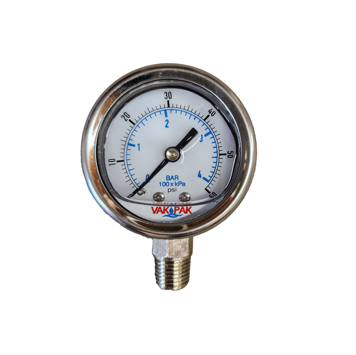 GAUGE, 0-60PSI 2"