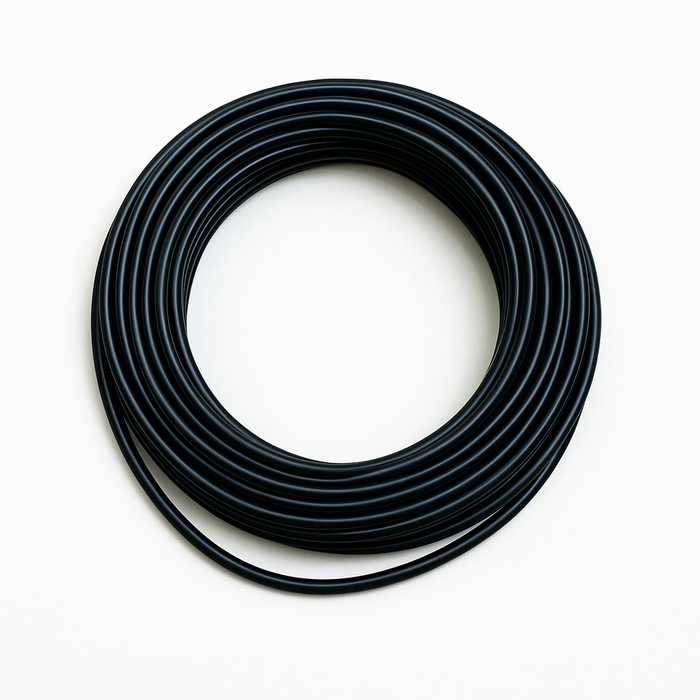 .25"x1" BLACK TUBING - 100' Box
